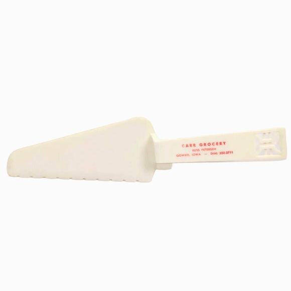 Vintage Advertising Serrated Cake Pie Server Slicer CARR Grocery Gowrie IOWA - Picture 2 of 5